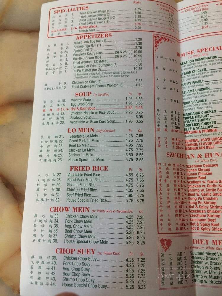 Hong Kong - Gonzales, LA menu_pic