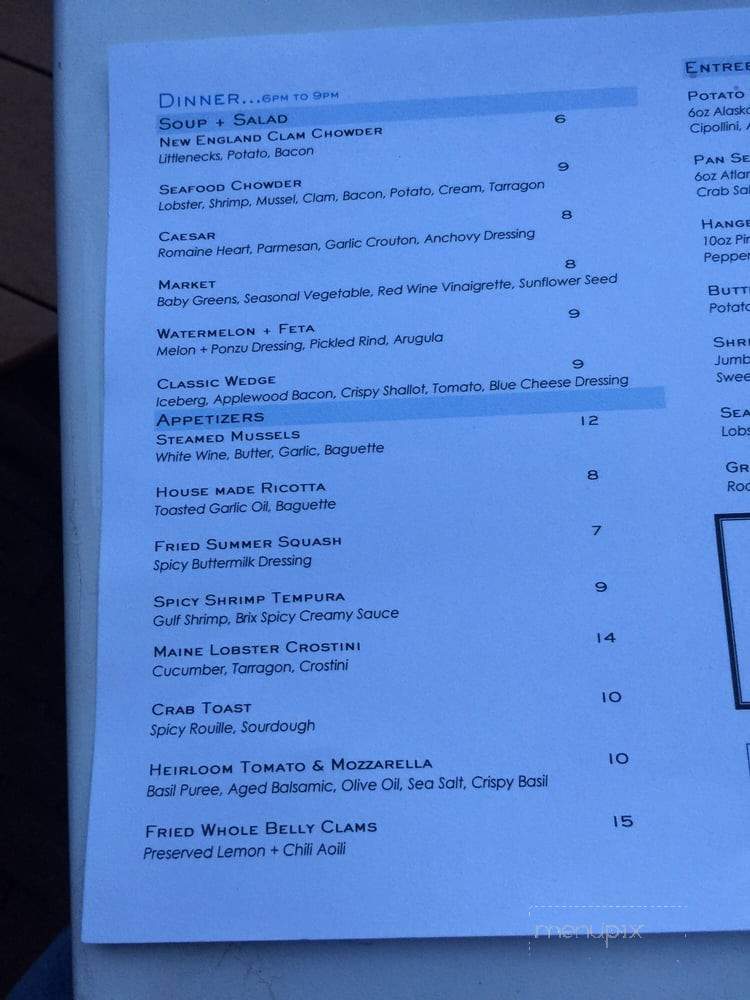 Brix + Brine - Ogunquit, ME menu_pic