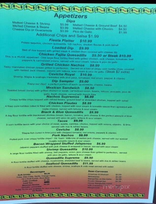 Rio Bravo - Okeechobee, FL menu_pic