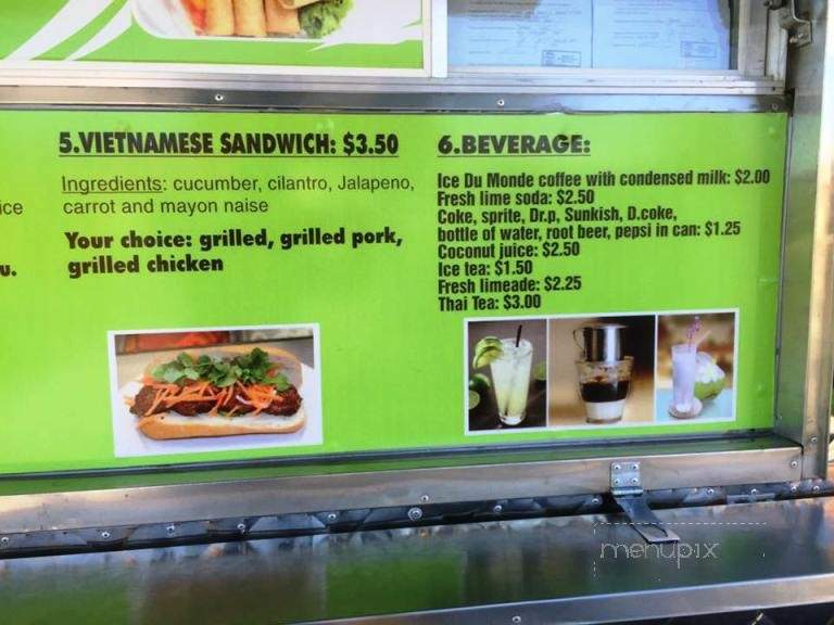 Vietnamese Grill Food Truck - Houston, TX menu_pic