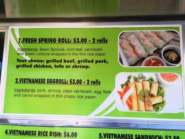 Vietnamese Grill Food Truck - Houston, TX menu_pic
