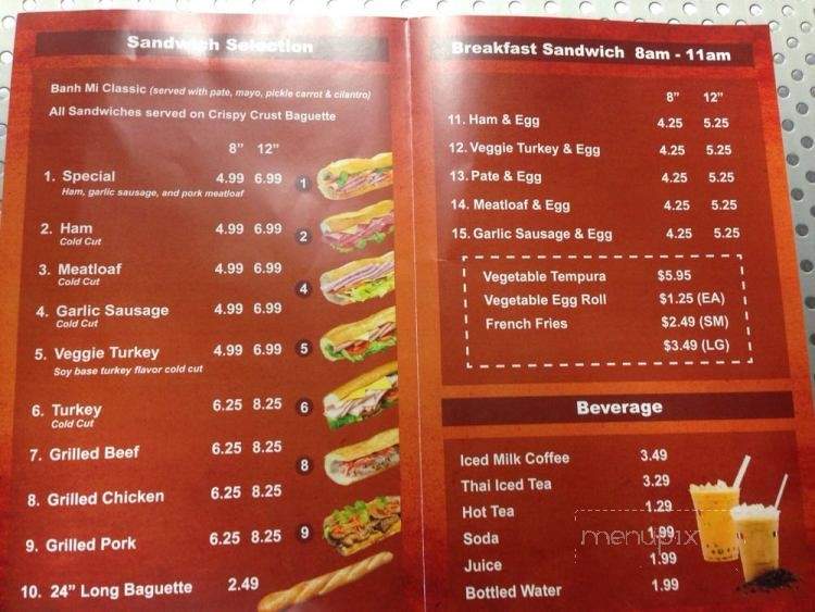 East West Cafe - Los Angeles, CA menu_pic