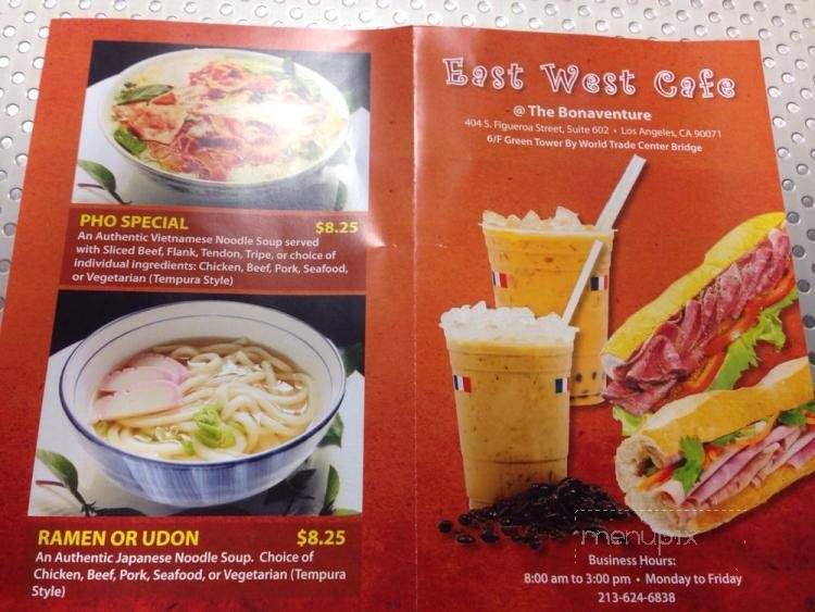 East West Cafe - Los Angeles, CA menu_pic