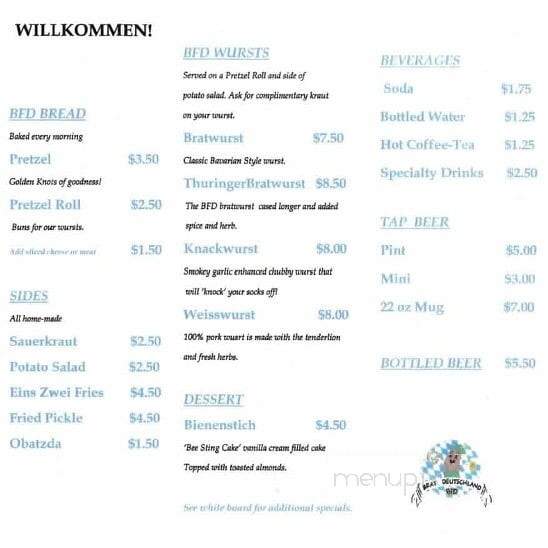Brat From Deutschland - Lake Stevens, WA menu_pic