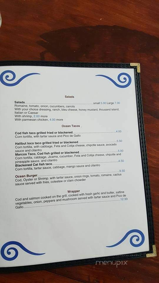 Cod's Restaurant - Lake Stevens, WA menu_pic