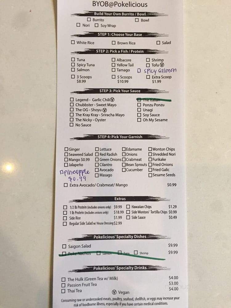 Pokelicious - Temple City, CA menu_pic