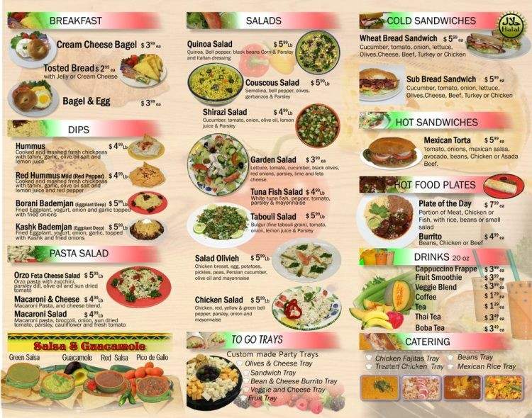 Gazari Deli at Ansar Gallery - Tustin, CA menu_pic
