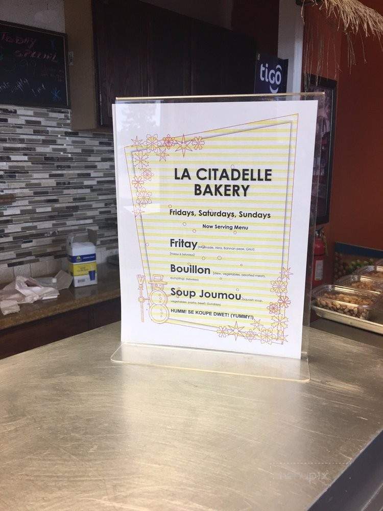 La Citadelle Bakery - Lawrenceville, GA menu_pic