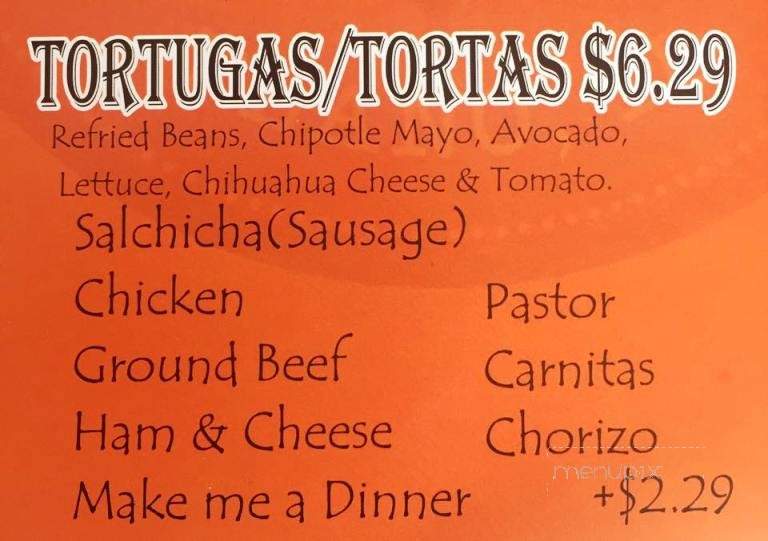 Bien Chido Mexican Grill - Plano, IL menu_pic