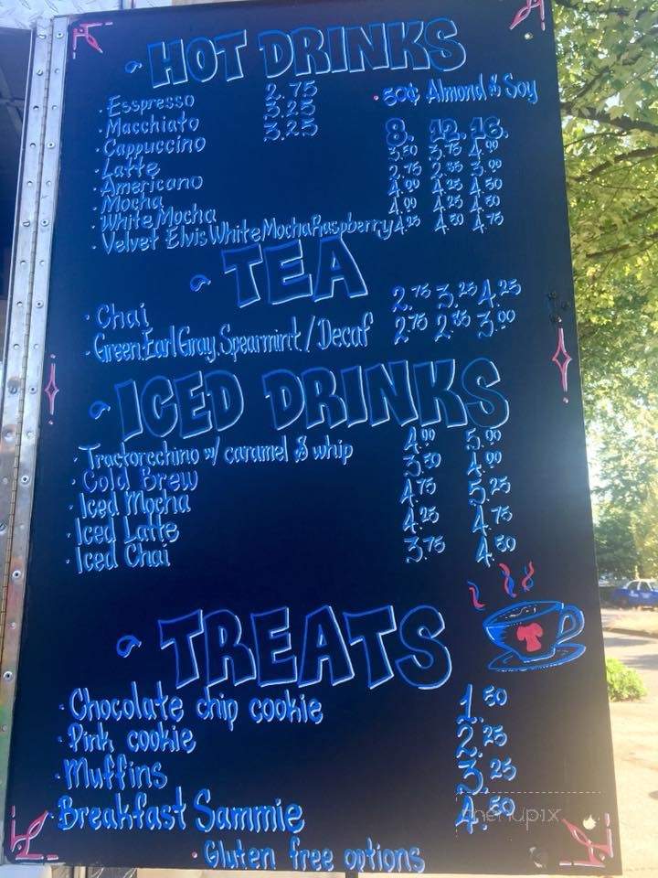 Tractor Coffee - Seattle, WA menu_pic