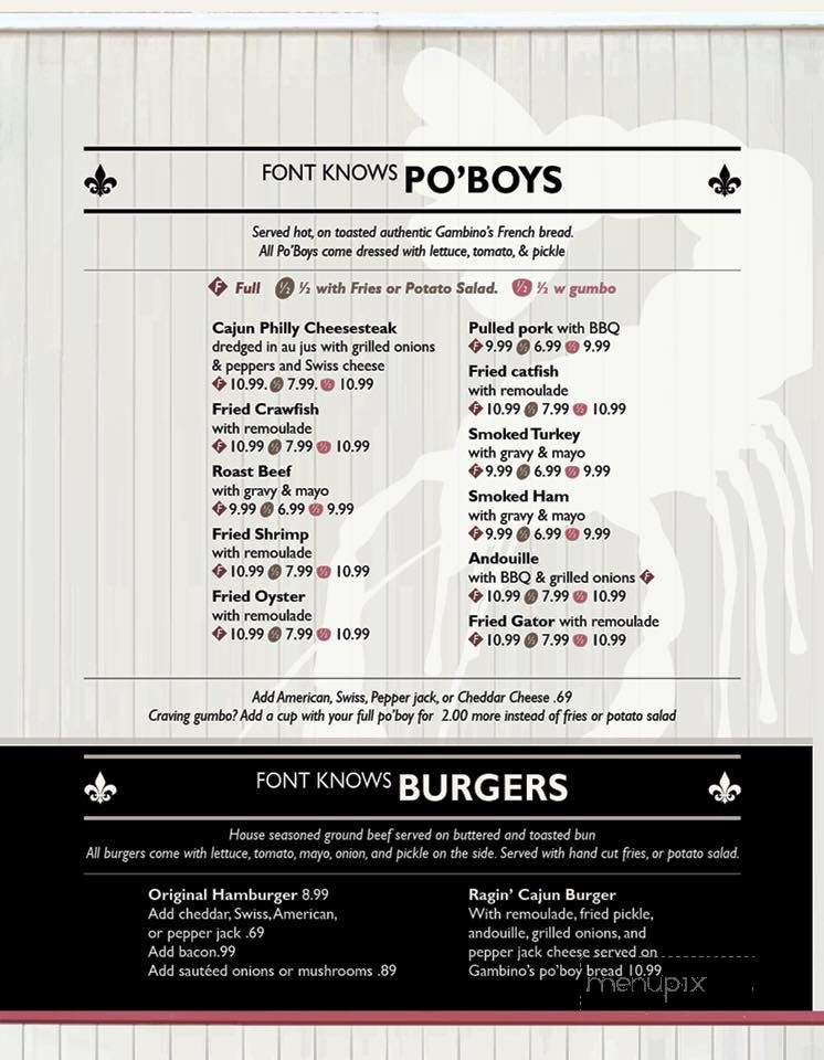 /28488443/Fontenots-Poboys-Menu-Fulton-MO - Fulton, MO