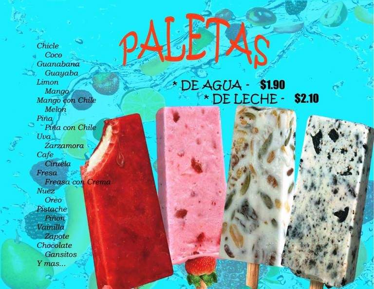 La Michoacana - Schaumburg, IL menu_pic