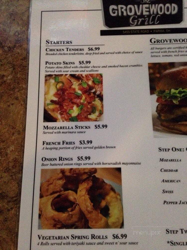 Grovewood Grill - Parma, OH menu_pic