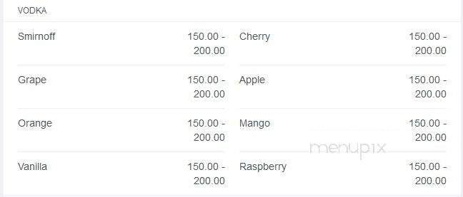 Roxy Night Club - Philadelphia, PA menu_pic
