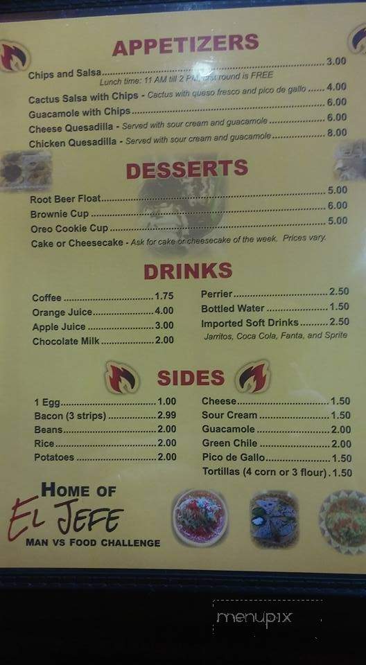 Burrito Cafe Mexican Grill - Vero Beach, FL menu_pic