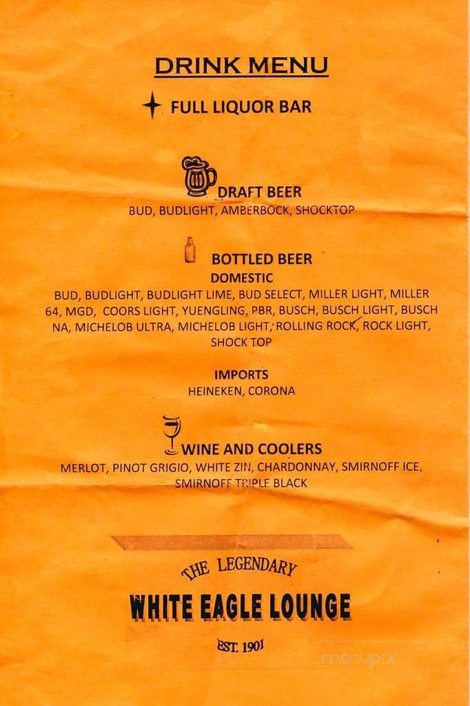 The White Eagle - Bunnell, FL menu_pic