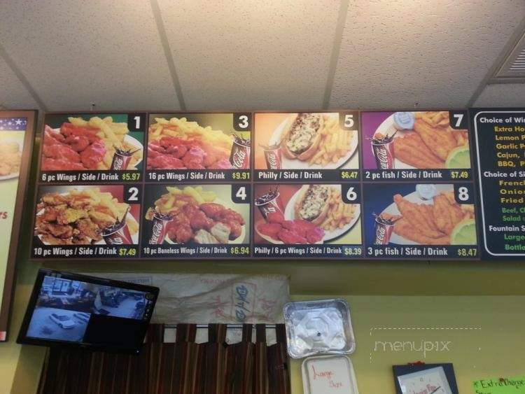Menu of American Wings in East Point, GA 30344