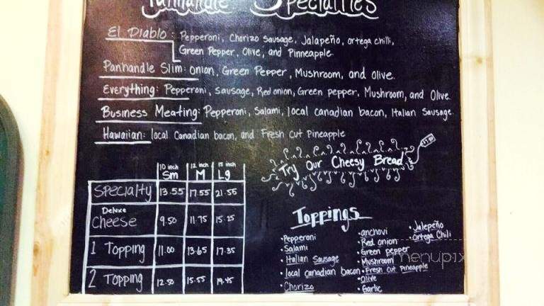 Panhandle Pizza - Priest River, ID menu_pic