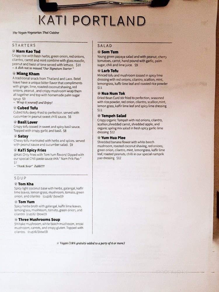Kati Portland - Portland, OR menu_pic