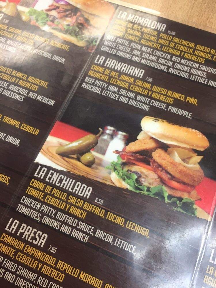Las Mamalonas Burgers - Houston, TX menu_pic