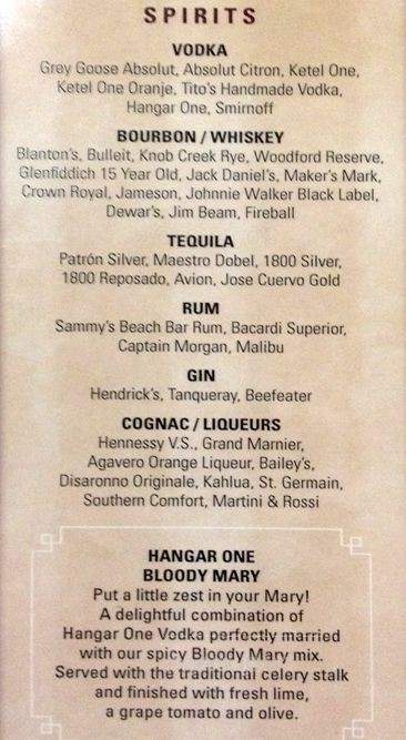 Vintage Washington Wine Bar - SeaTac, WA menu_pic