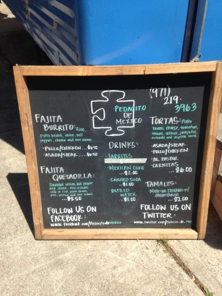 Pedacito de Mexico - Portland, OR menu_pic