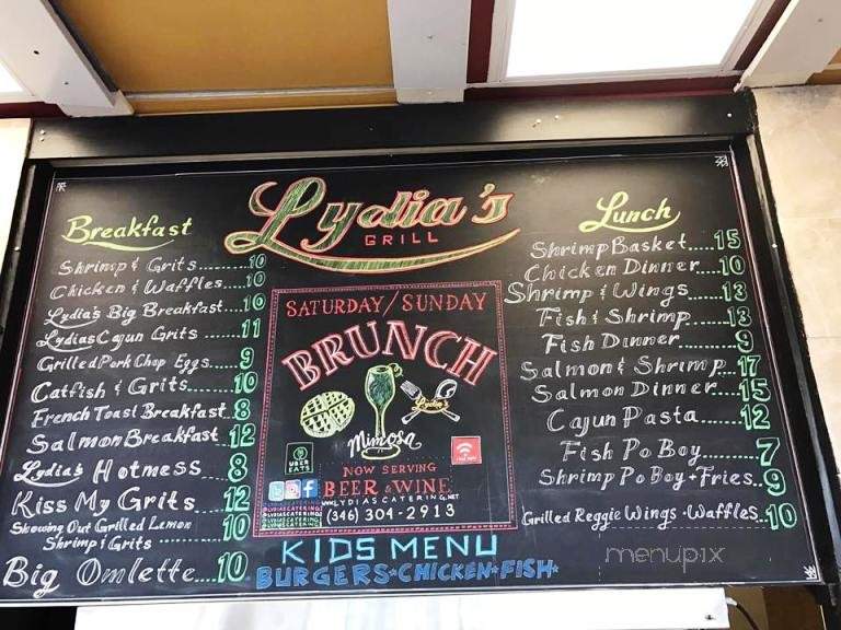 Lydia's Grill and Catering - Stafford, TX menu_pic