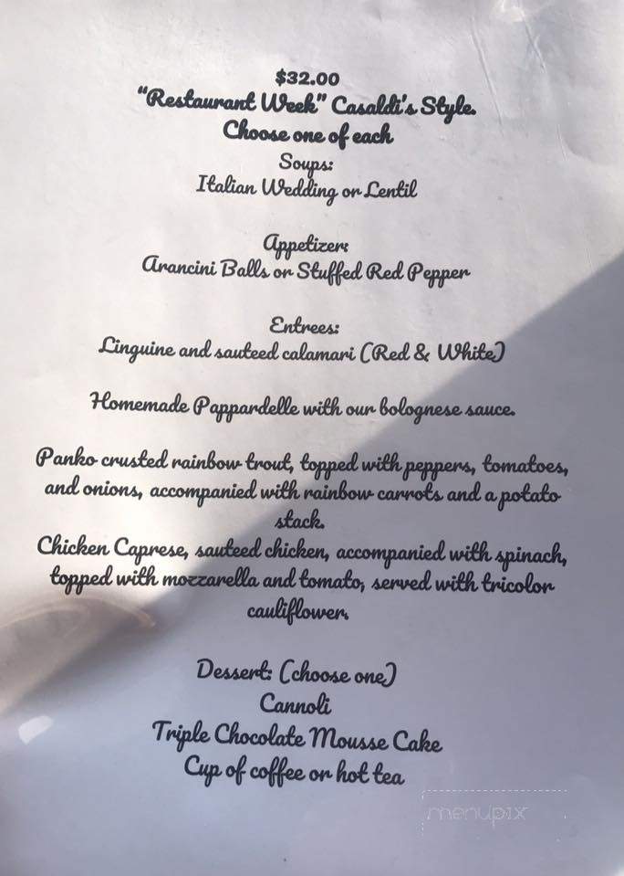 Casaldi's - Linwood, NJ menu_pic