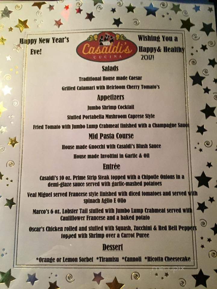 Casaldi's - Linwood, NJ menu_pic