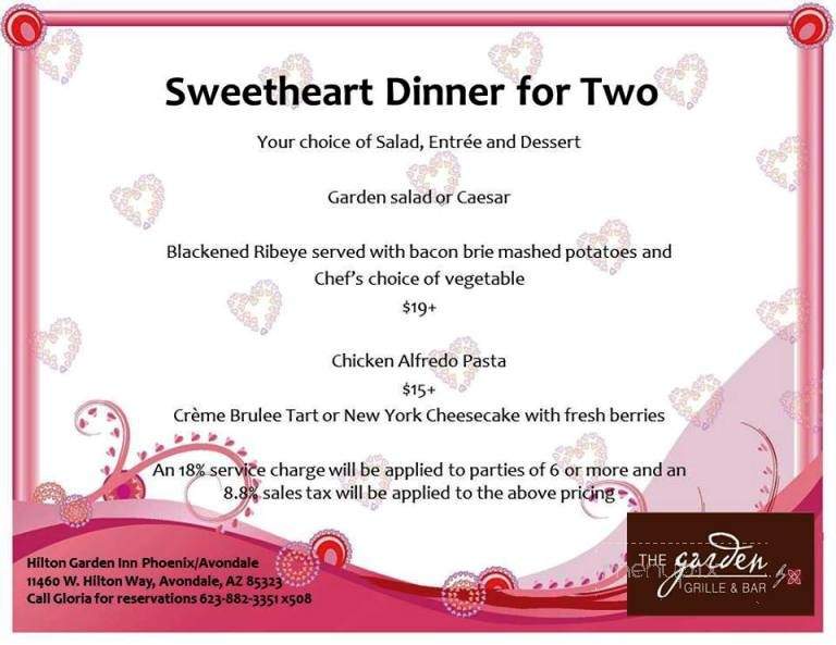 Garden Grill & Bar - Phoenix, AZ menu_pic