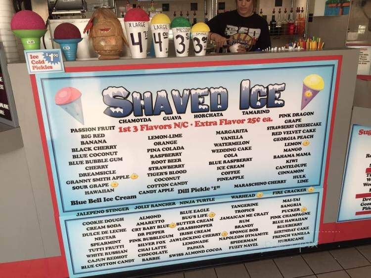 Texas Shaved Ice - Grapevine, TX menu_pic