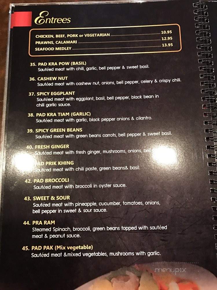 Royal Siam - Rocklin, CA menu_pic