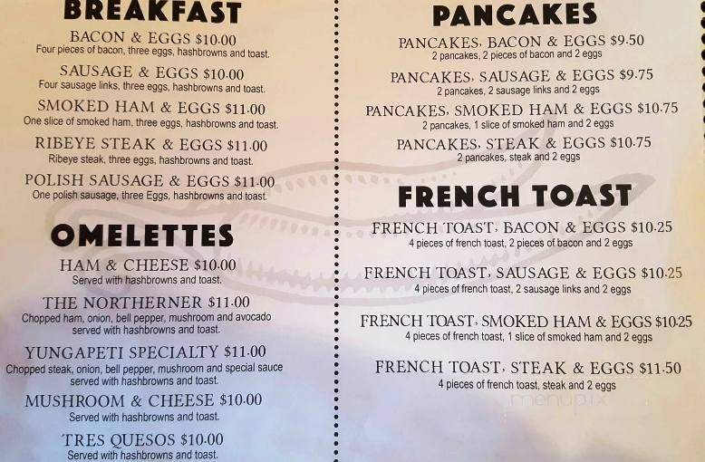 Yungapeti Restaurant II - Walla Walla, WA menu_pic