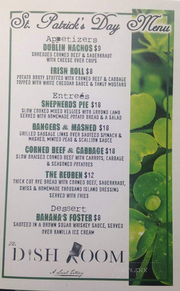 The Dish Room - Burlington, CO menu_pic