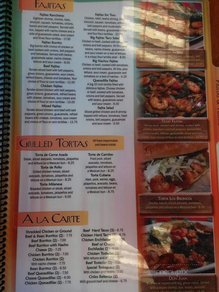 Los Broncos - Forest Park, GA menu_pic