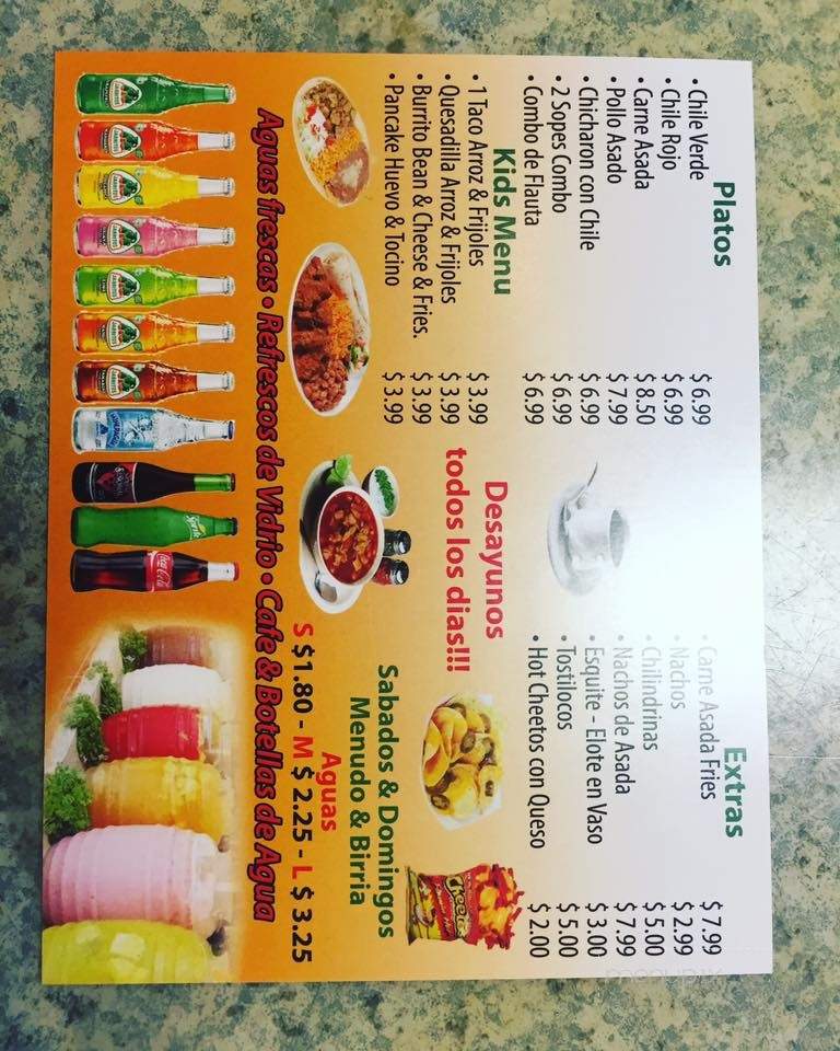 El Rey Restaurant - San Bernardino, CA menu_pic
