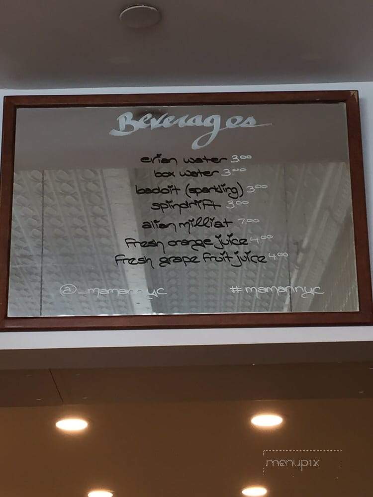 Maman - New York, NY menu_pic