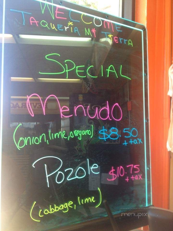 Taqueria Mexicana MI Tierra - Cheyenne, WY menu_pic