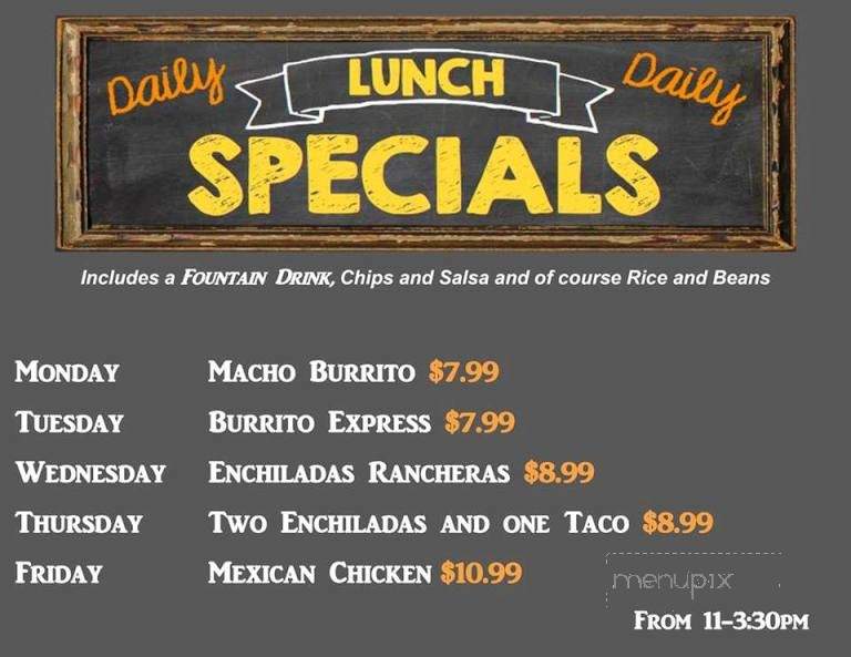 Chapala Express 2 - Kennewick, WA menu_pic