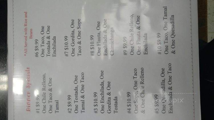 La Mexicana Market And Restaurant - Valparaiso, IN menu_pic