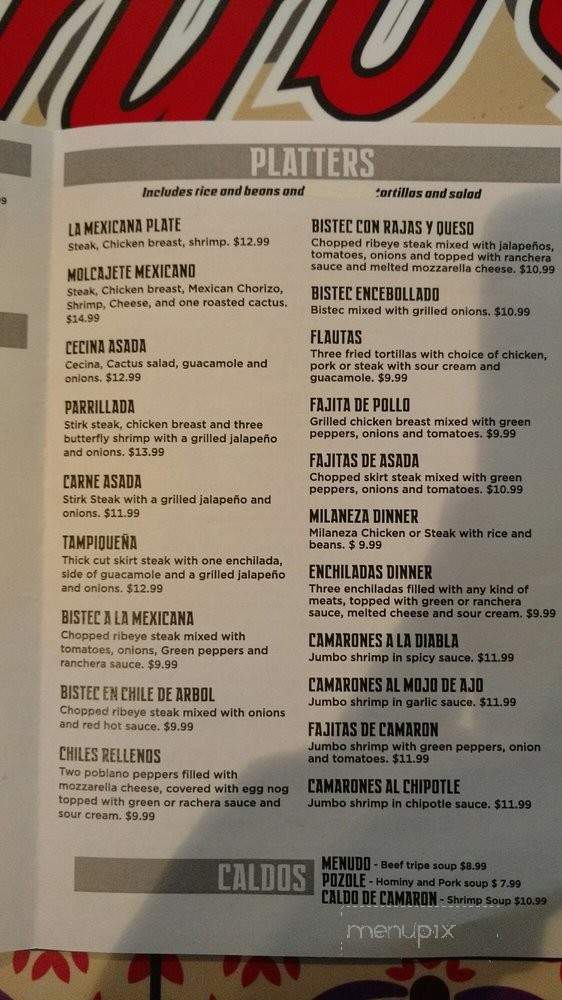La Mexicana Market And Restaurant - Valparaiso, IN menu_pic