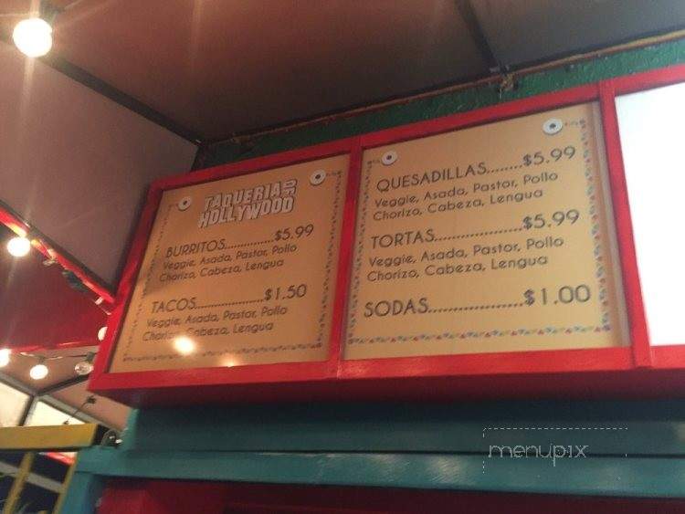 Taqueria of Hollywood - Hollywood, CA menu_pic