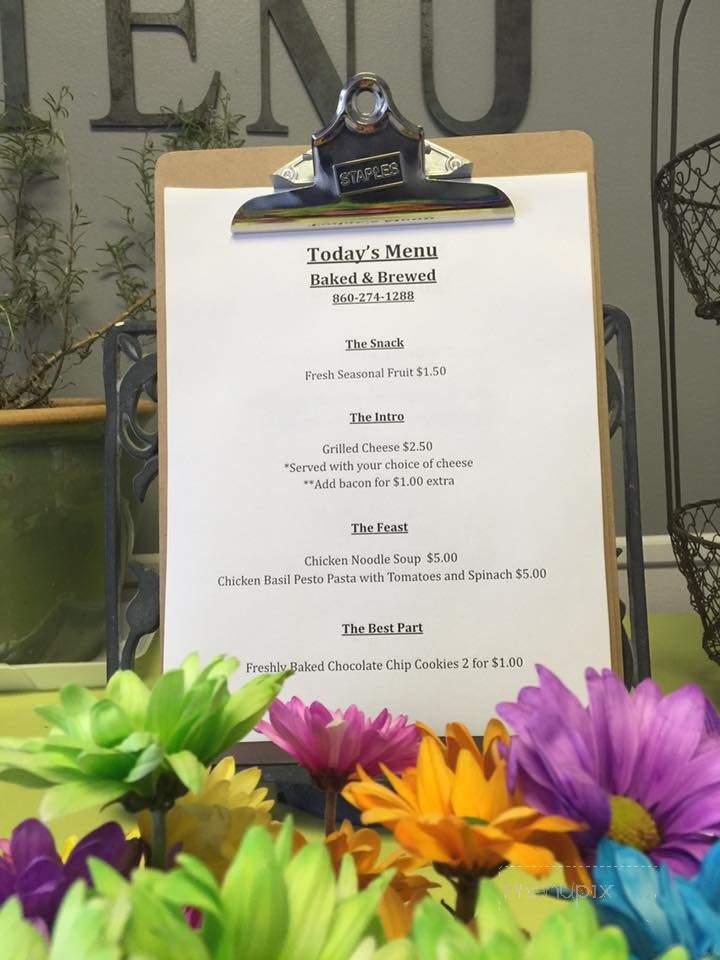 Baked & Brewed - Oakville, CT menu_pic
