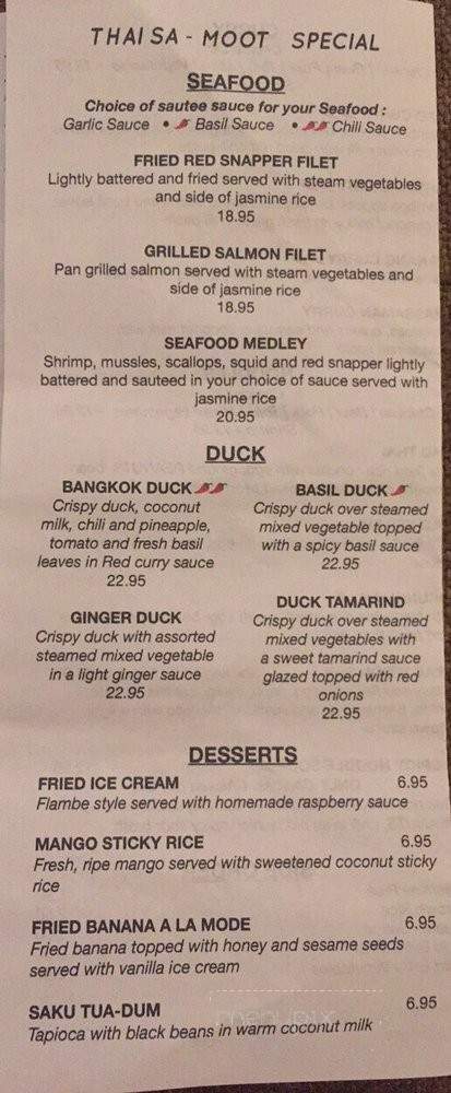 Thai Sa-Moot - Tampa, FL menu_pic