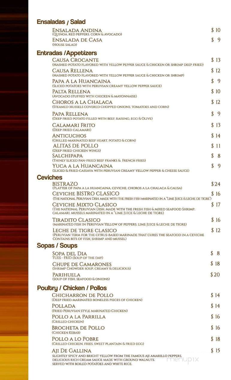 Candela Bistro - Hicksville, NY menu_pic