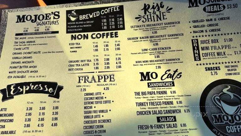 MoJoe's Coffee - Neosho, MO menu_pic