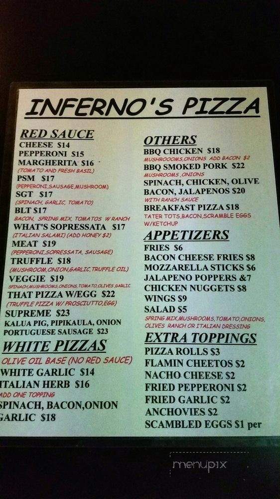 The Lounge - Honolulu, HI menu_pic
