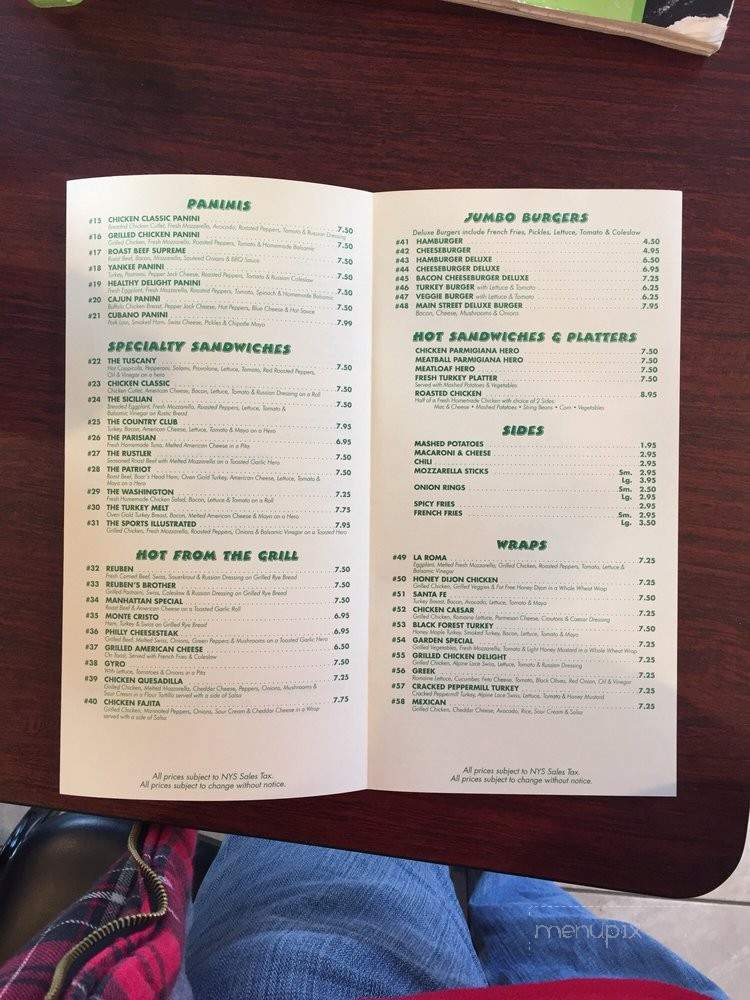 South Main Street Deli - Farmingdale, NY menu_pic