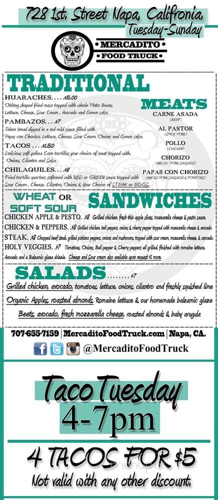 Mercadito Food Truck - Napa, CA menu_pic