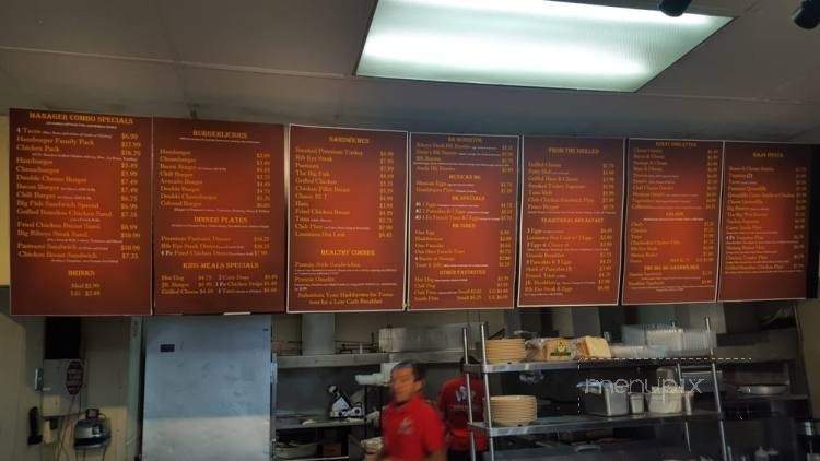 Ernie's Burgers - Alhambra, CA menu_pic